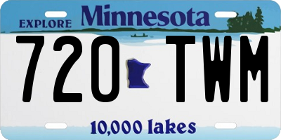 MN license plate 720TWM