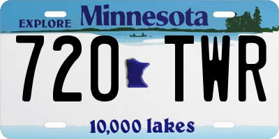 MN license plate 720TWR