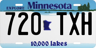 MN license plate 720TXH