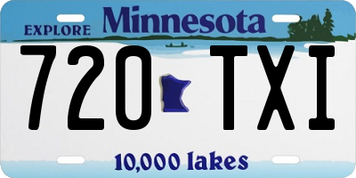 MN license plate 720TXI