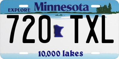 MN license plate 720TXL