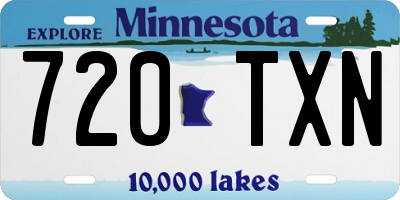 MN license plate 720TXN