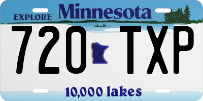 MN license plate 720TXP