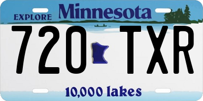 MN license plate 720TXR