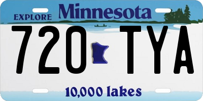 MN license plate 720TYA