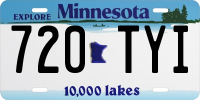 MN license plate 720TYI
