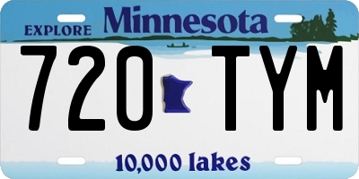 MN license plate 720TYM