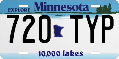 MN license plate 720TYP