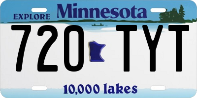 MN license plate 720TYT