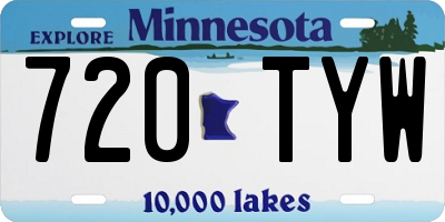 MN license plate 720TYW