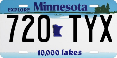 MN license plate 720TYX