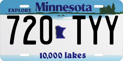 MN license plate 720TYY