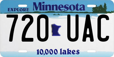 MN license plate 720UAC