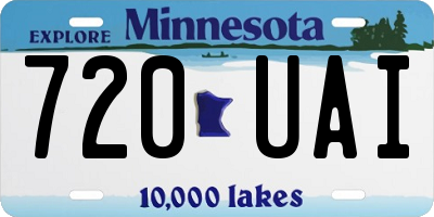 MN license plate 720UAI