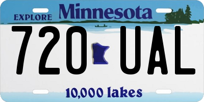 MN license plate 720UAL