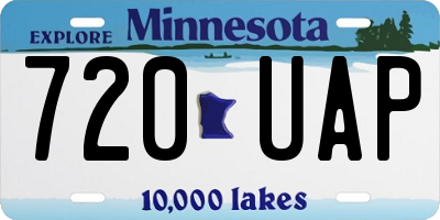 MN license plate 720UAP