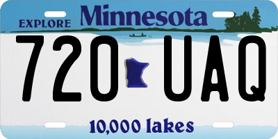 MN license plate 720UAQ