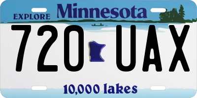 MN license plate 720UAX