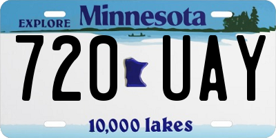 MN license plate 720UAY