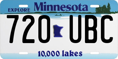 MN license plate 720UBC
