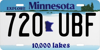 MN license plate 720UBF