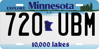 MN license plate 720UBM