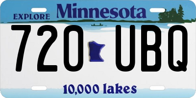 MN license plate 720UBQ