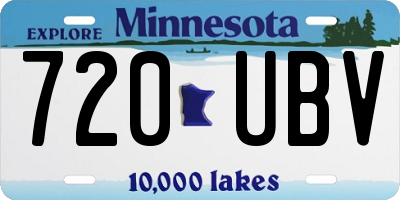 MN license plate 720UBV