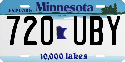 MN license plate 720UBY