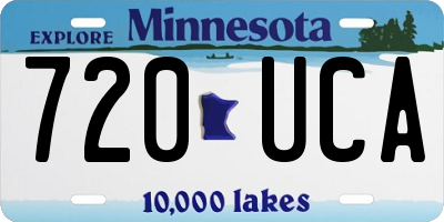 MN license plate 720UCA