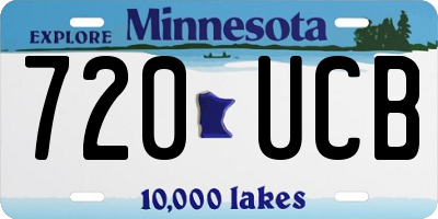 MN license plate 720UCB