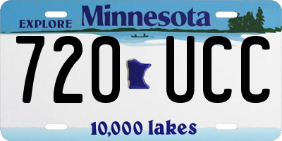MN license plate 720UCC