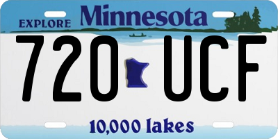 MN license plate 720UCF