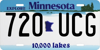 MN license plate 720UCG