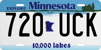 MN license plate 720UCK
