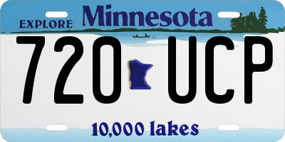 MN license plate 720UCP
