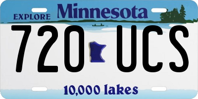 MN license plate 720UCS