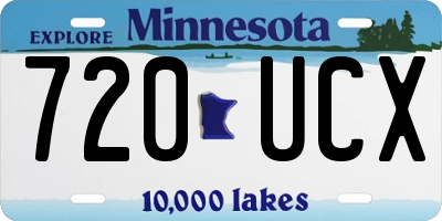 MN license plate 720UCX