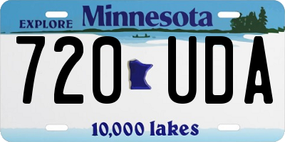 MN license plate 720UDA