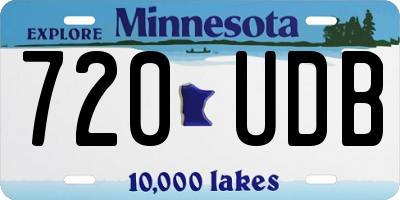 MN license plate 720UDB