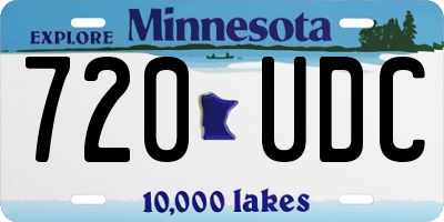 MN license plate 720UDC