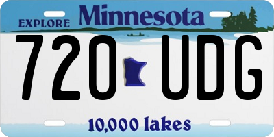 MN license plate 720UDG