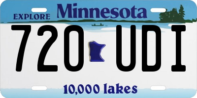 MN license plate 720UDI