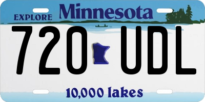 MN license plate 720UDL