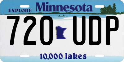 MN license plate 720UDP