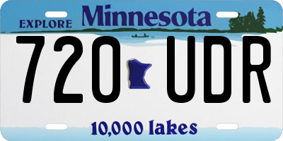 MN license plate 720UDR