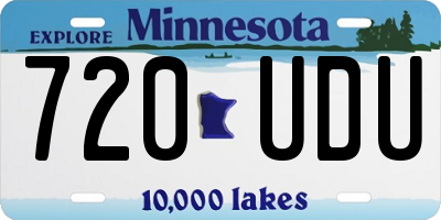 MN license plate 720UDU