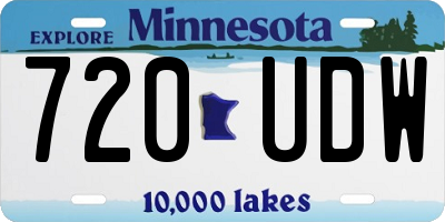 MN license plate 720UDW