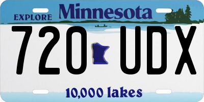 MN license plate 720UDX