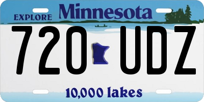 MN license plate 720UDZ